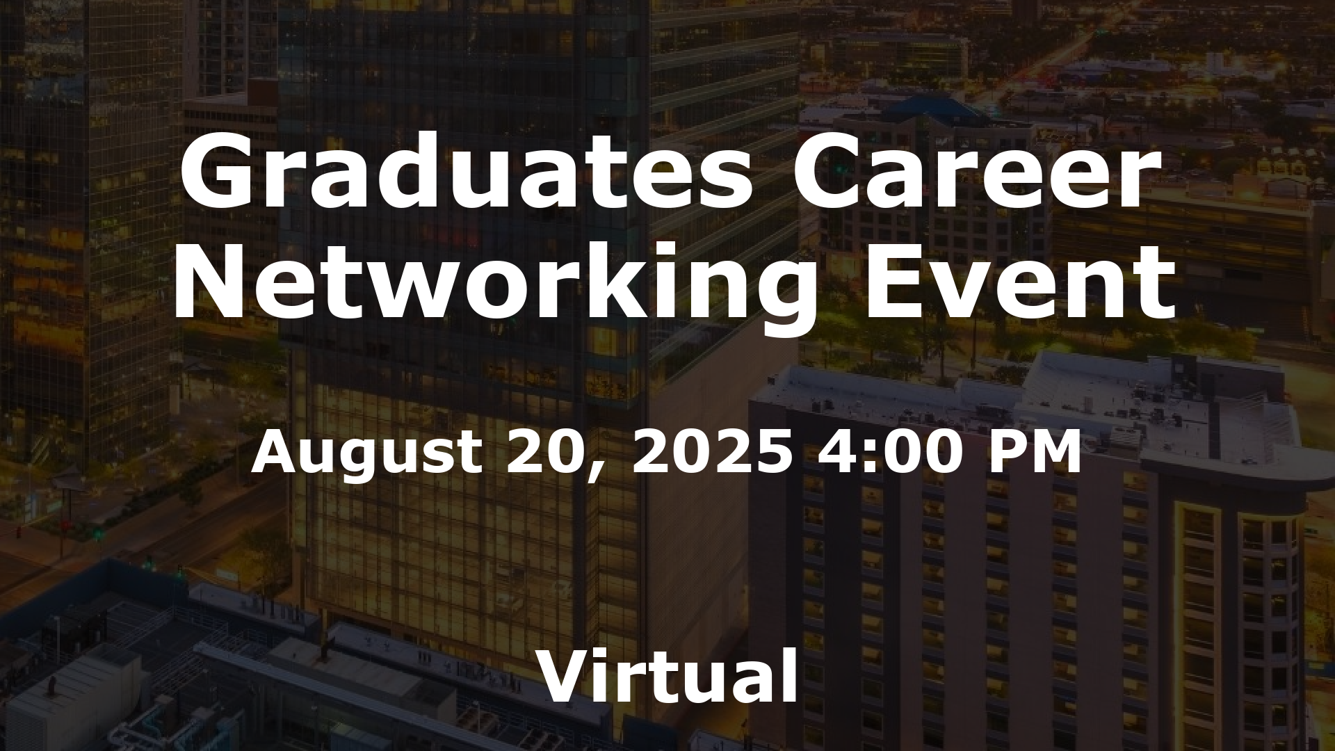 Graduates Career Networking Event event image